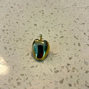 Gold tone Apple Pin